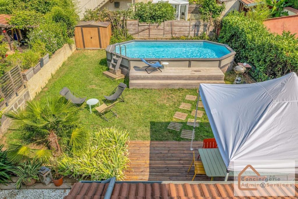 Maison A Lyon Parilly Avec Piscine, Jardin, Parking Prive & Proche Eurexpo Vénissieux Exterior foto
